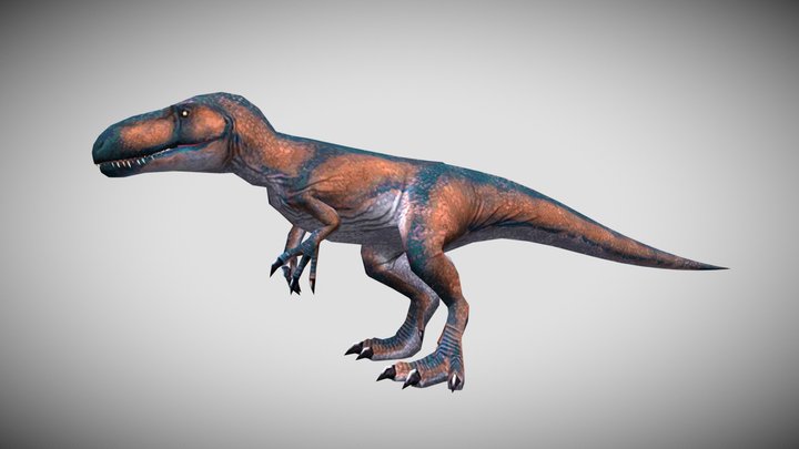 Low Poly Torvosaurus 3D Model