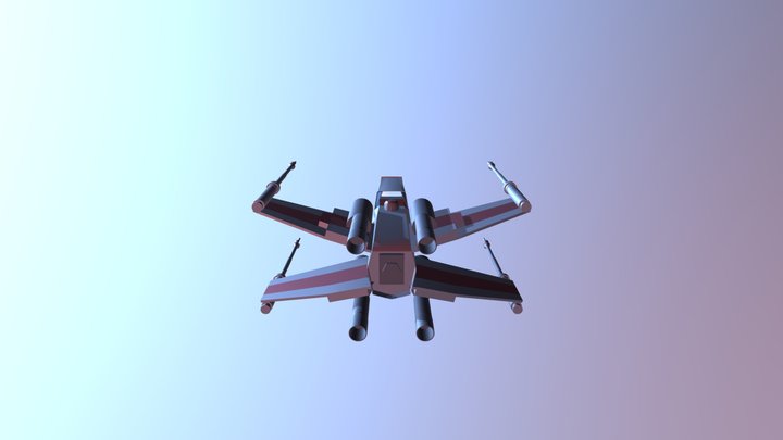X- Wing 3D Model