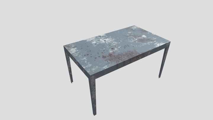 Bloody Metal Table 3D Model