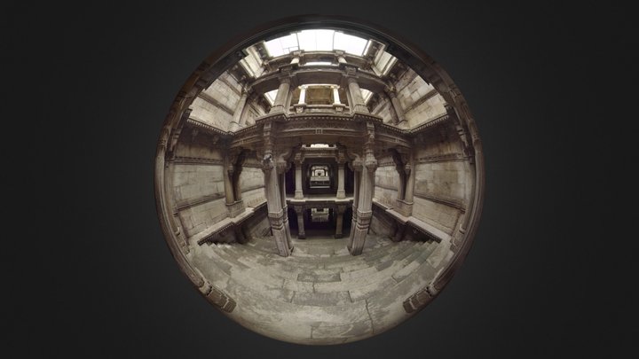 Adalaj stepwell 3D Model