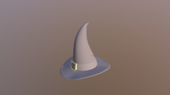 OBJ Witch Hat 3D Model