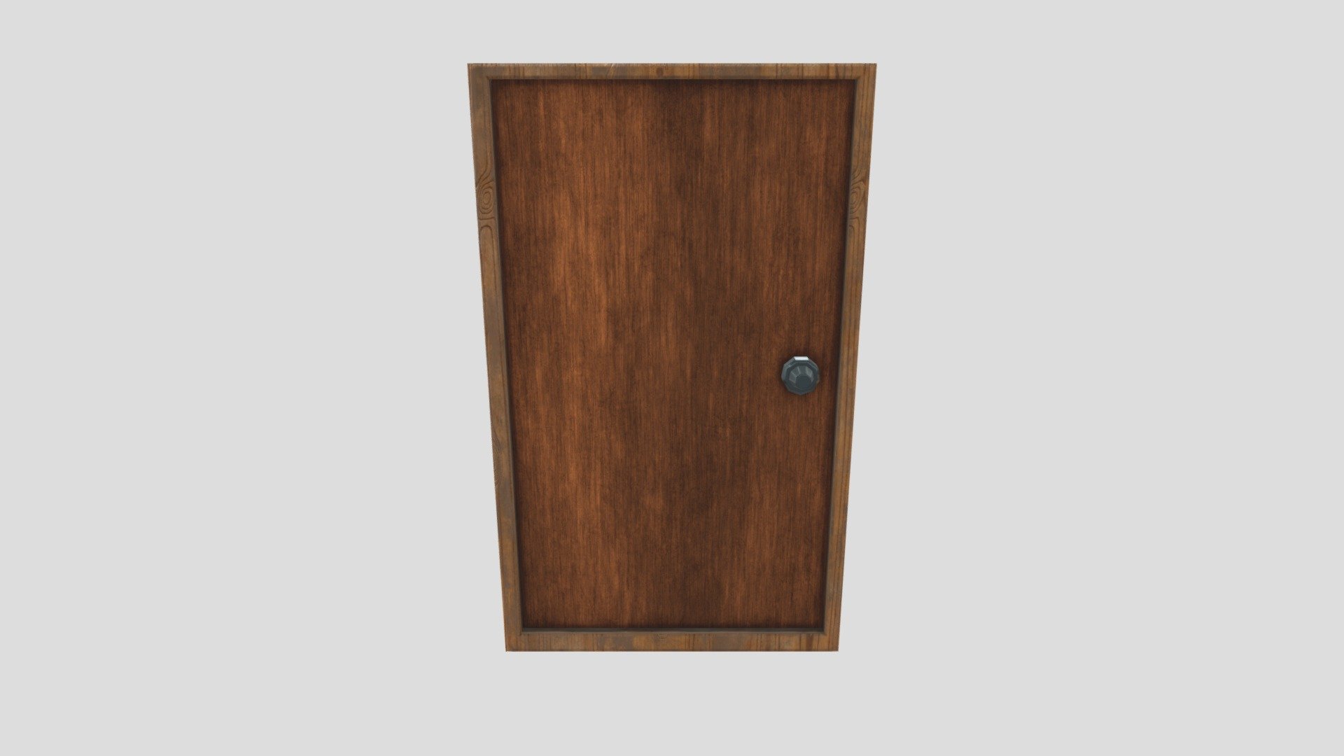 Door With Swing-style Knob - 3d Model By Darkwing17 [84c15b7] - Sketchfab