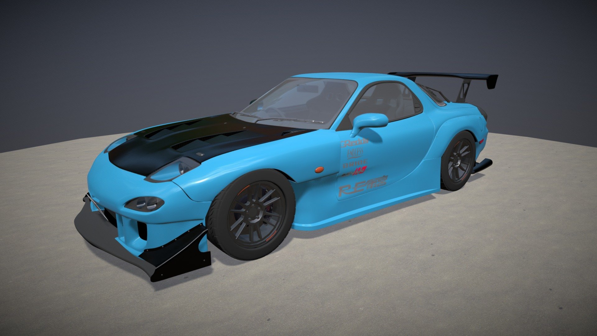 RE Amemiya Style MAZDA RX-7 FD3S Test Upload - 3D model by