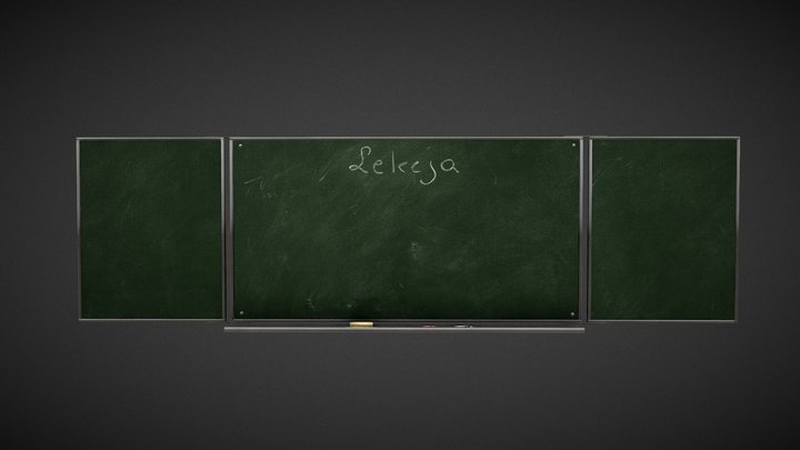Chalkboard 3D Model