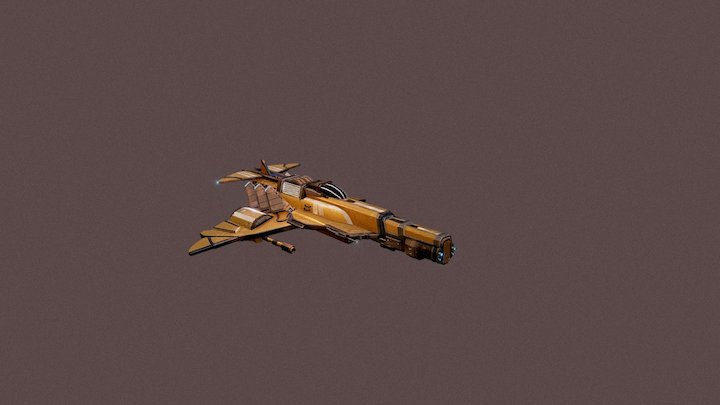 Spaceship Everspace Colonial Light Fighter 3D Model