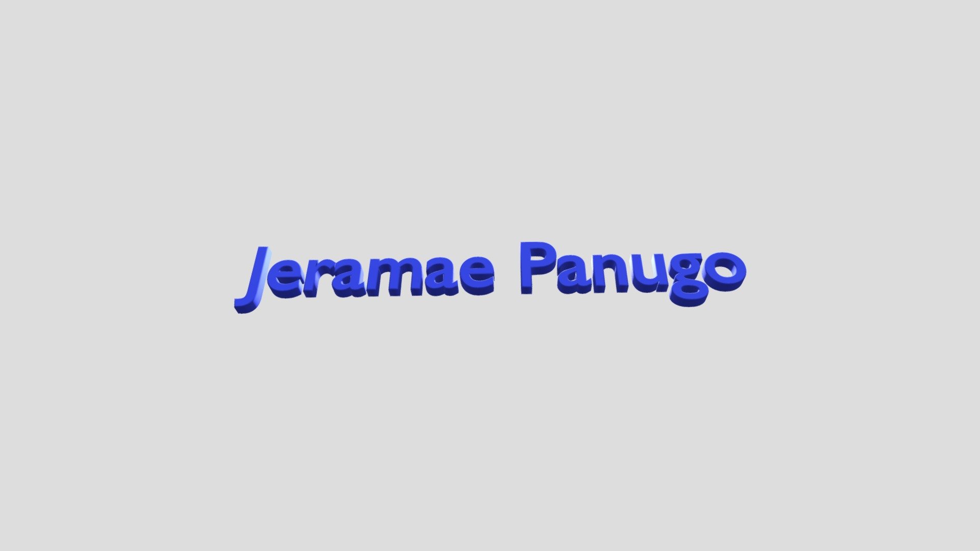 Panugo - Lab Activity 1 - 3D Modelling