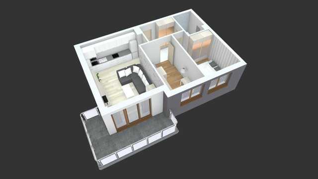 Szwoleżerów - mieszkanie nr 20 3D Model