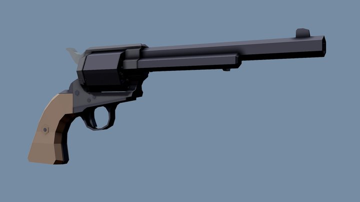 Low Poly Colt Single-Action Army