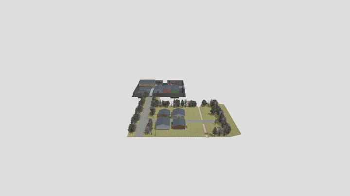 Локация постапокалипсис 3D Model