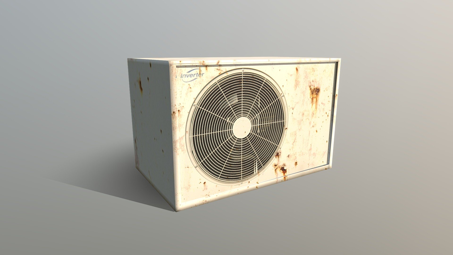 Air Conditioner Low Poly Textured Game Asset - Download Free 3D model