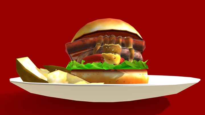 Hamburger 3D Model