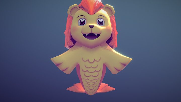 Rawry the Mercub 3D Model