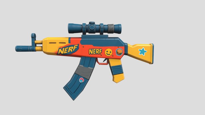 Gun_low 3D Model