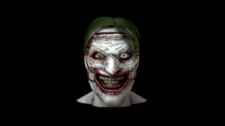 New 52 Joker Bust 3D Model