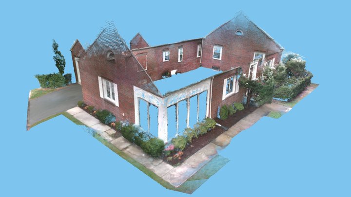 House Exterior (Dot3D / RealSense D455, 5% pts) – Modello 3D gratuito STL