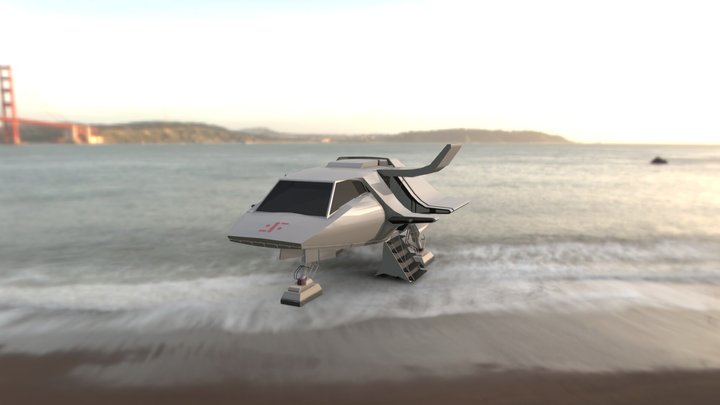 "V" Skyfighter 3D Model