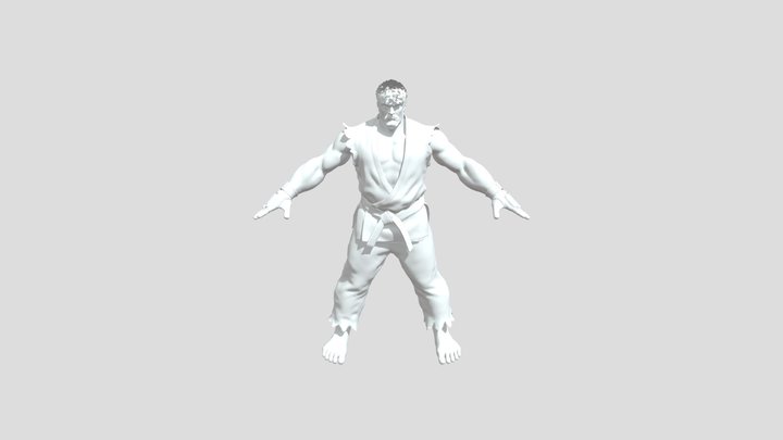 Ryu SF6 3D Model