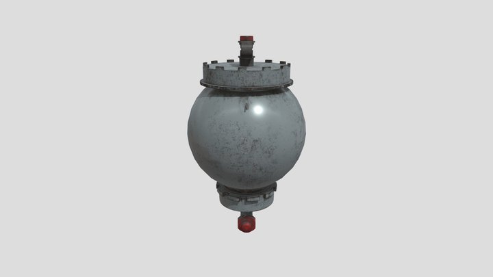 Гидроаккумулятор дублирующей системы 3D Model