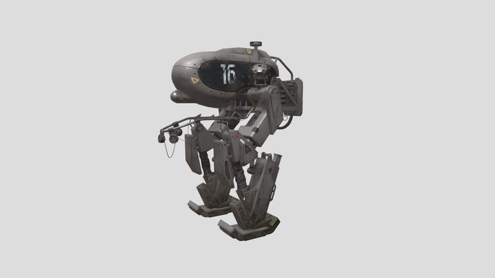 Robot Egg LOW1 3D Model