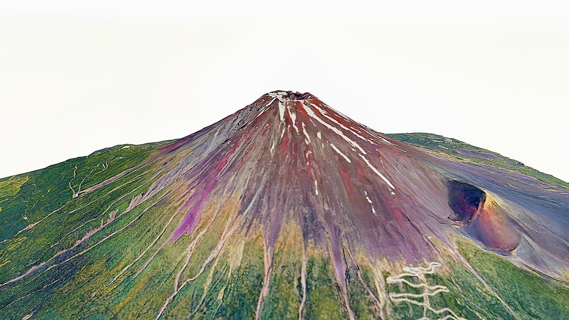 Mount Fuji,volcano,mountain,map,landscape