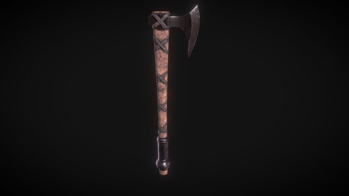 Gameready Ax PBR 3D Model