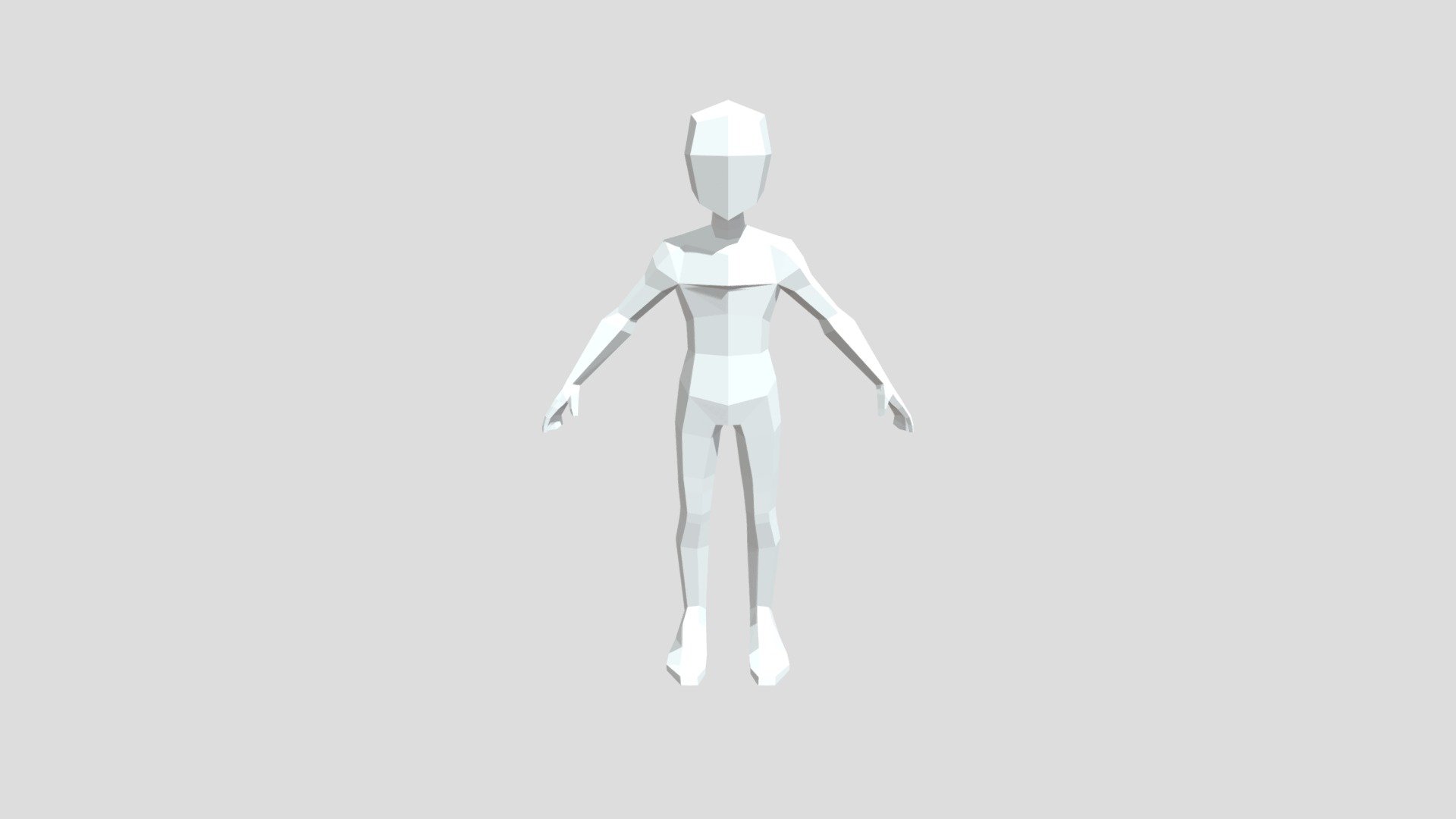 Base Mesh Low Poly Character - Download Free 3D Model By YOPN [84cd668 ...