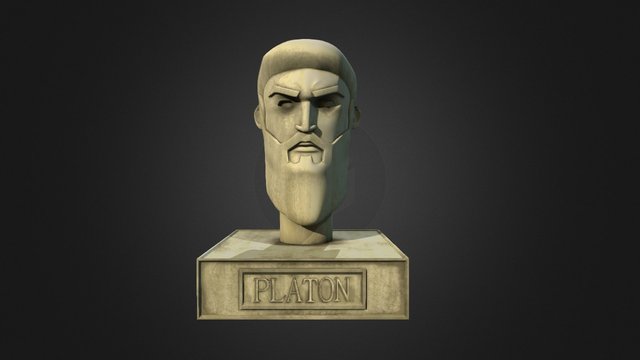 Busto Platon- Sucre_El mariscal de america 3D Model