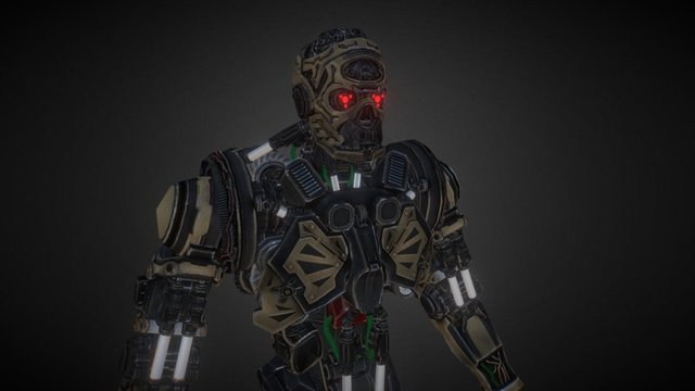 Assault Skeleton 3D Model