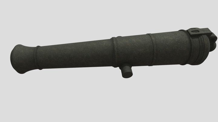 Eisengeschütz 1-Pfünder Bailey, Pegg and Company 3D Model