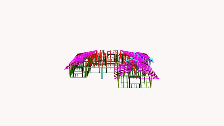 T9556 Truss Layout 3D Export 3D Model
