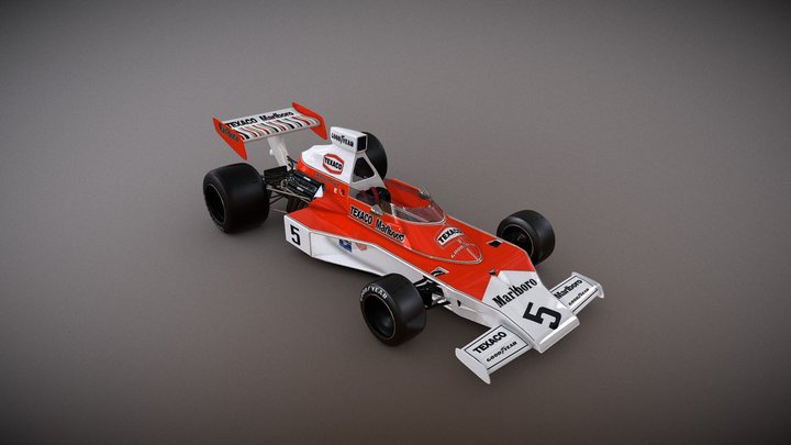 McLaren M23-4 Emerson Fittipaldi 3D Model