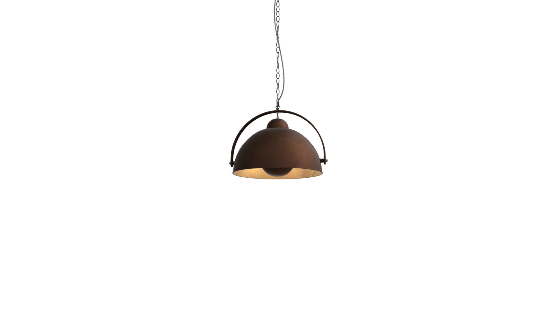 Chicago Large Pendant Light, Copper and Gold
