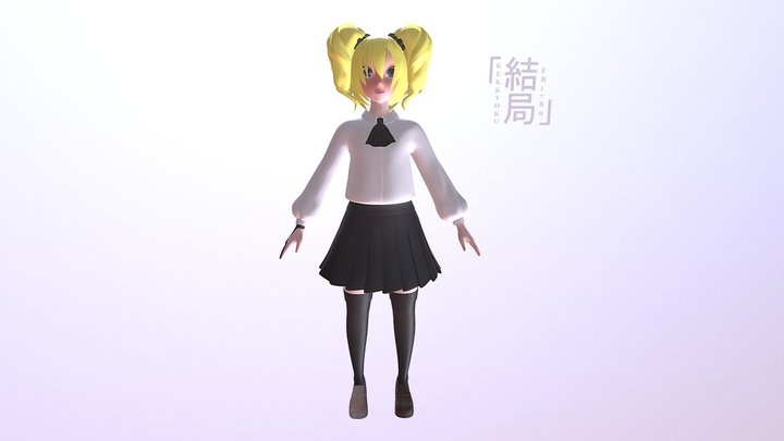 Reina Anime loli free download 3D Model