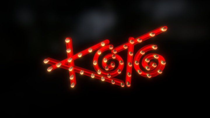 KOTO - letrero  3D Model