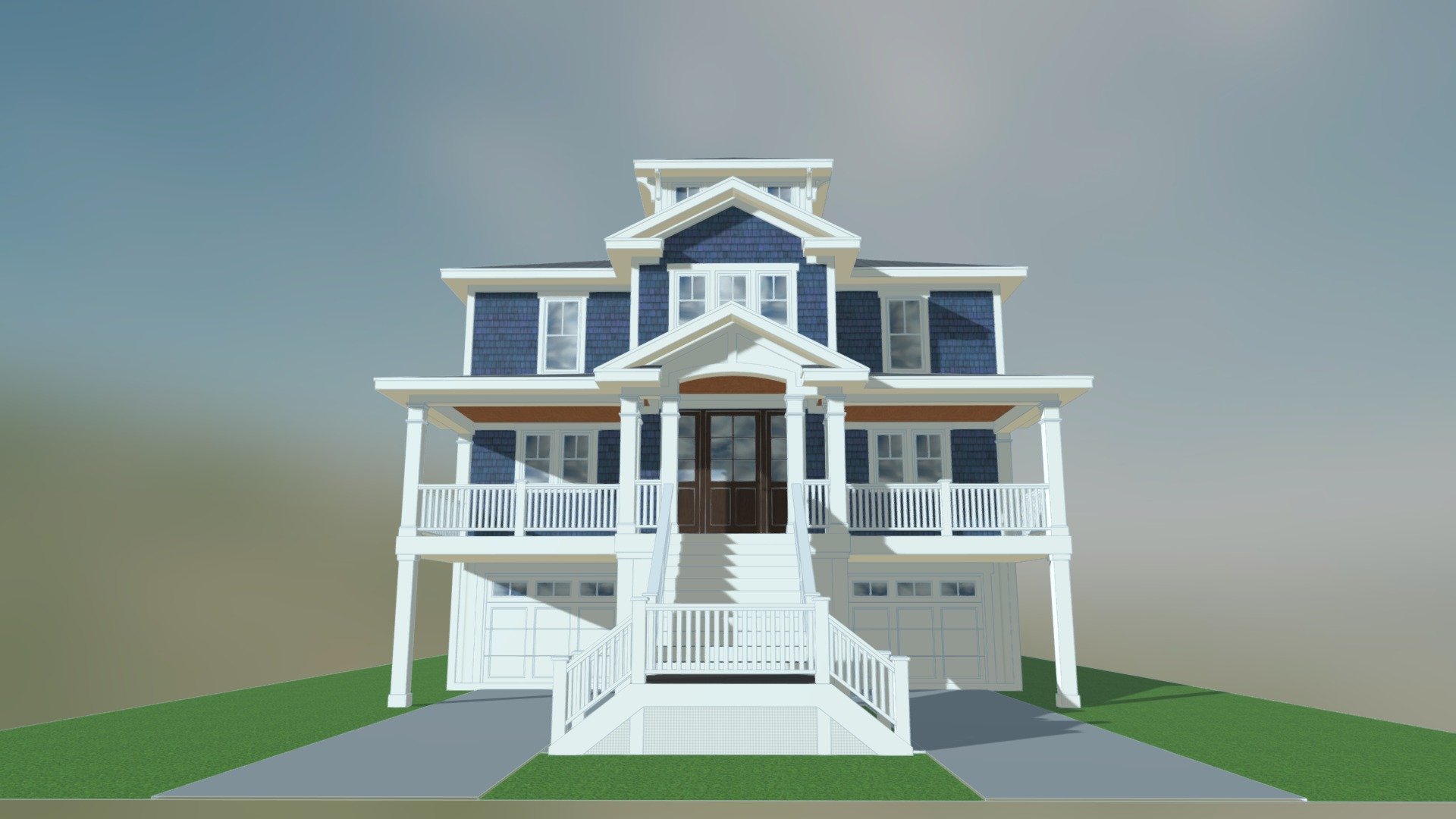 Crows Nest Cottage 3D Model By SDC House Plans Srscomp1223 