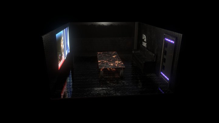 Apartment Crime Scene 3D Model