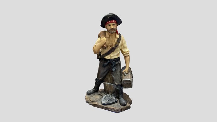 Hansome pirate 3D Model