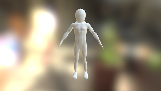 Human Male Model2222 Not Rigged Smooth 3D Model