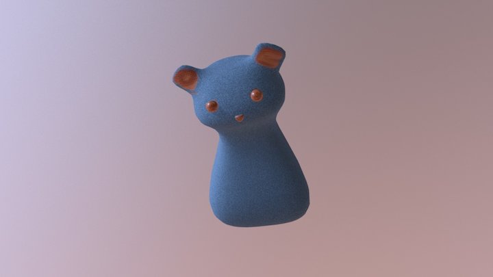 Denim Bear 3D Model