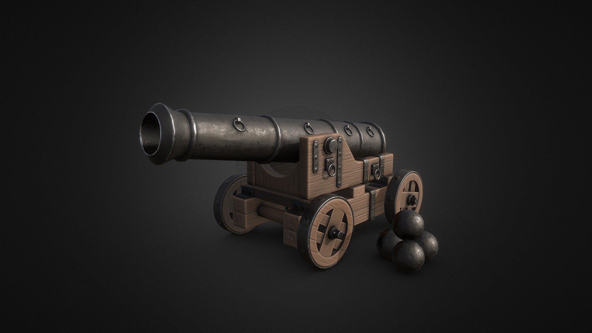 Cannon Download Free 3D Model By Lyskilde longtail 84d7315 