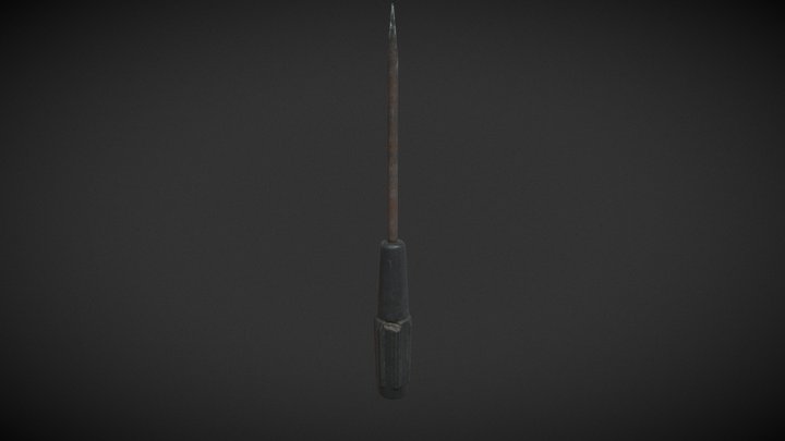 Gameready Screwdriver 3D Model