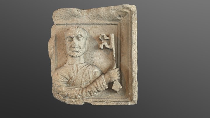 Pilastra de Sant Pere de Santa Eulàlia de Mèrida 3D Model