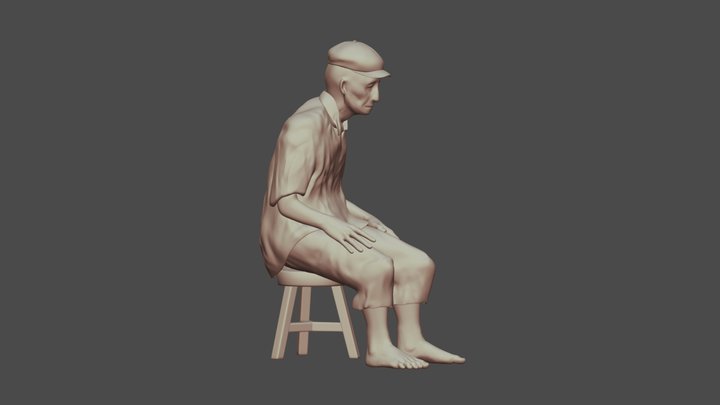 Sad man 3D Model