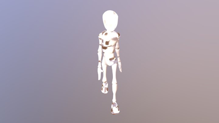 Walk Cycle 3D Model