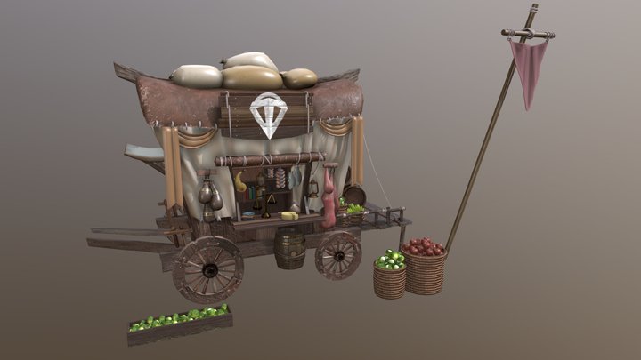 Wagon Store 3D Model