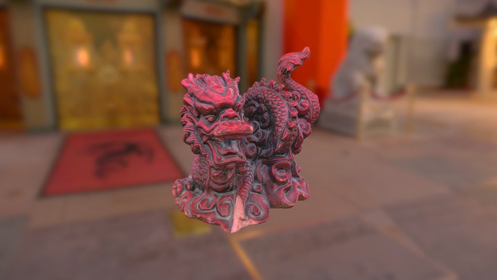0001-02 Chinese Dragon (High Poly) 3D Model