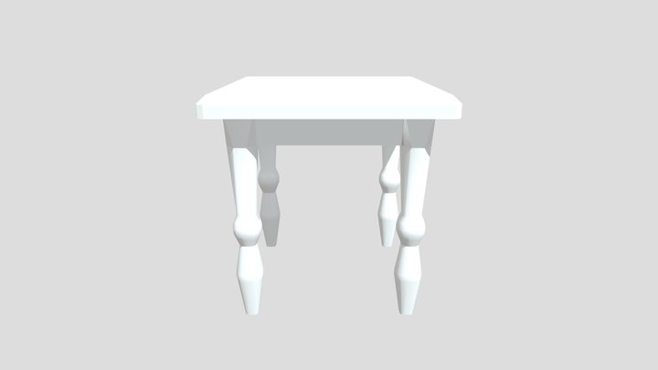 Farm House Table 3D Model