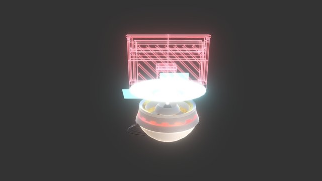 Endabgabe 3D: Der Hologram-Projektor 3D Model