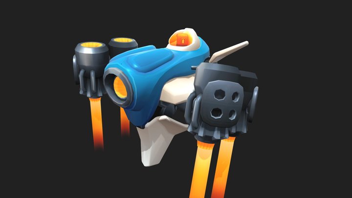 TinySpaceShip 3D Model