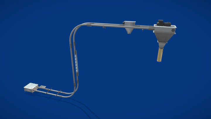 Cablevey® Conveyors  HVH Straight System 3D Model